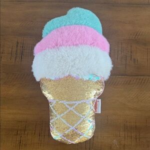 Iscream Colorful Ice Cream Plush Pillow